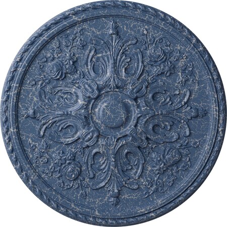 Ekena Millwork Bradford Ceiling Medallion (Fits Canopies up to 6 5/8"), 32 5/8"OD x 2"P, Americana Crackle CM32BRAMC